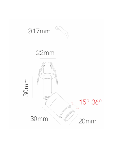Micro Zoom recessed ideal para Joalheria