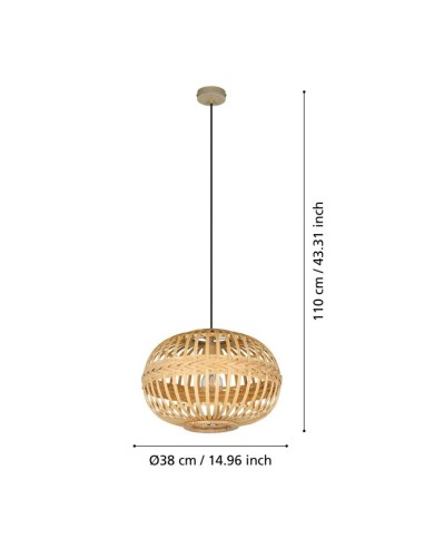 Suspensão AMSFIELD Ø38 cm Eglo