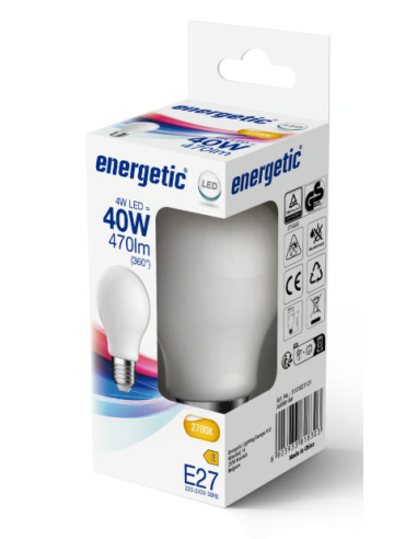 Lâmpada A60|E27|2700K|4W|470lm