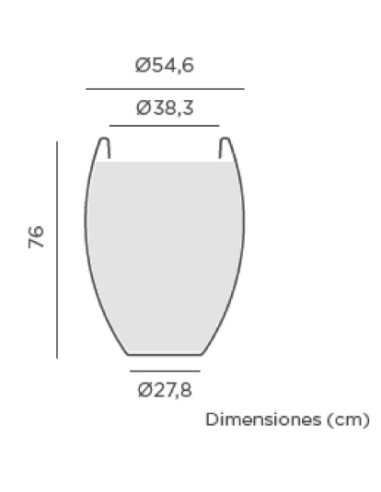 Vaso opaco ALOE NewGarden Disponível...