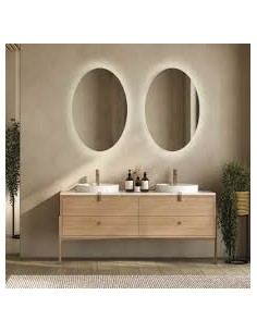 Espelho com luz oval...