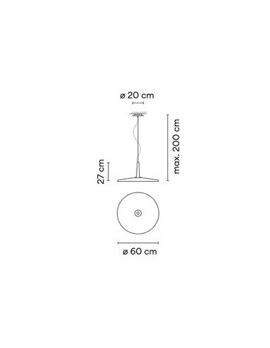 Suspensão Skan 60cm Vibia