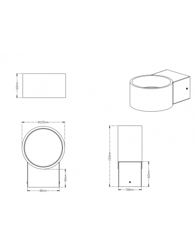 Aplique LACAPO branco Trio Aplique LACAPO branco Trio