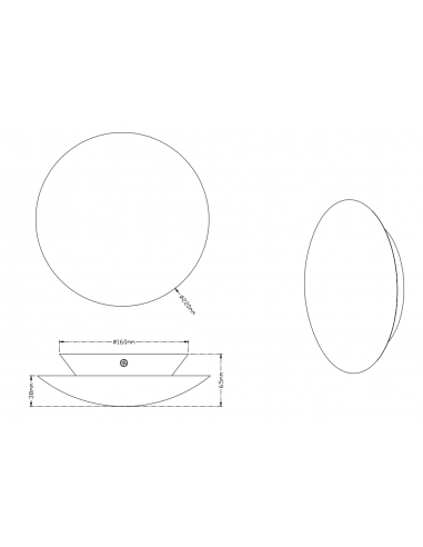 Aplique CHIROS dourado Trio