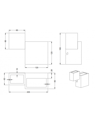 Aplique MIGUEL preto Trio