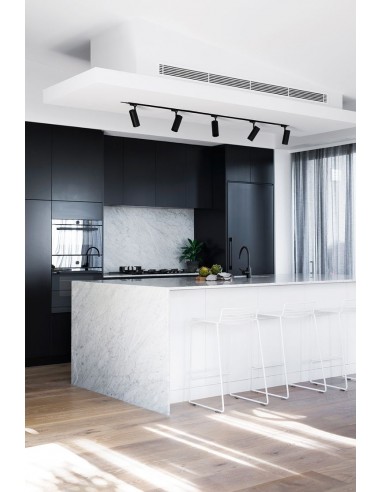 Foco p/calha MIRA preto LUMITEK