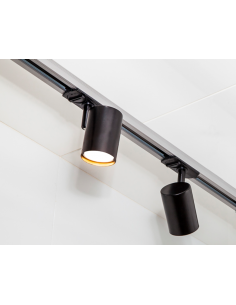 Foco p/calha MIRA preto...