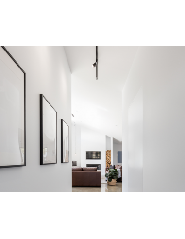 Foco p/calha MIRA preto LUMITEK