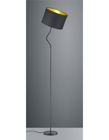 Candeeiro de pé HOSTEL preto Trio