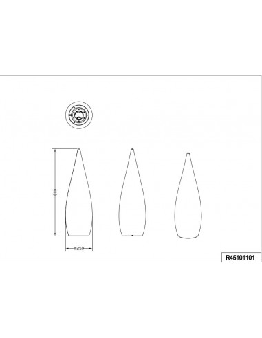 Candeeiro de mesa PALMAS RGBW 80cm Trio