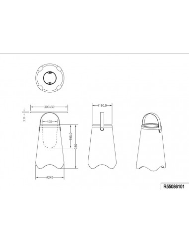 Candeeiro de mesa com bateria...