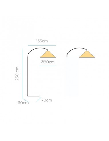 Candeeiro de pé/parede NIZA New Garden