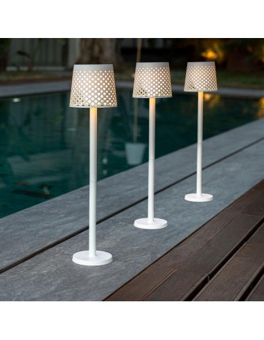 Candeeiro solar GRETA branco New Garden