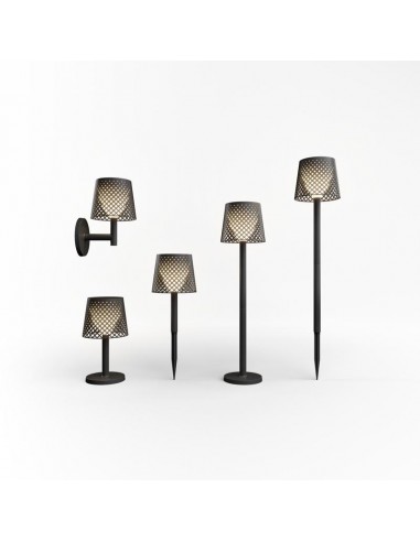 Candeeiro solar GRETA preto New Garden