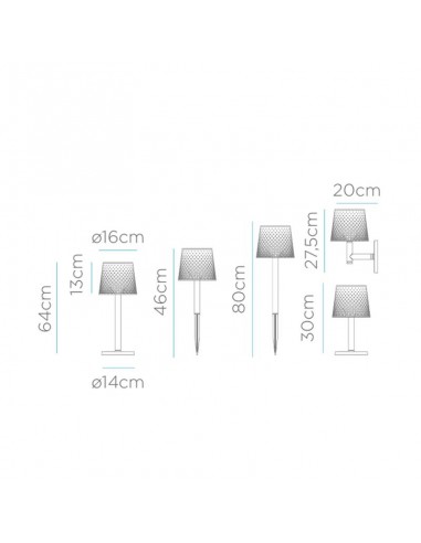 Candeeiro solar GRETA preto New Garden