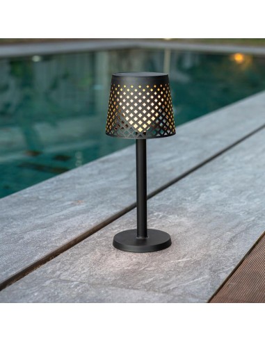 Candeeiro solar GRETA preto New Garden