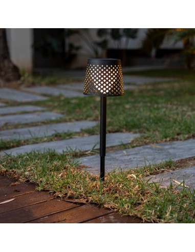 Candeeiro solar GRETA preto New Garden