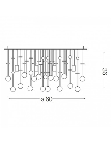 Plafon MOONLIGHT Ideal lux
