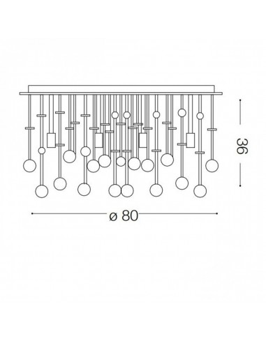 Plafon MOONLIGHT Ideal lux