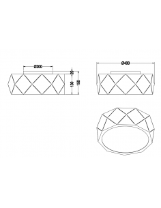 Plafon ZANDOR Trio 2