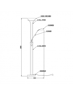Candeeiro de pé SPOCK Trio 2