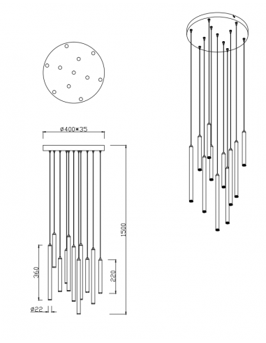 Suspensão TUBULAR Trio