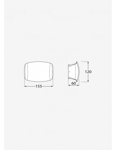 Aplique ABRAM 150 branco Fumagalli
