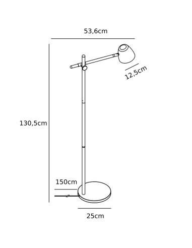 Candeeiro de pé THEO Nordlux