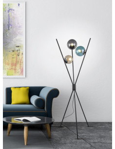 Candeeiro de pé LANCE preto... 2