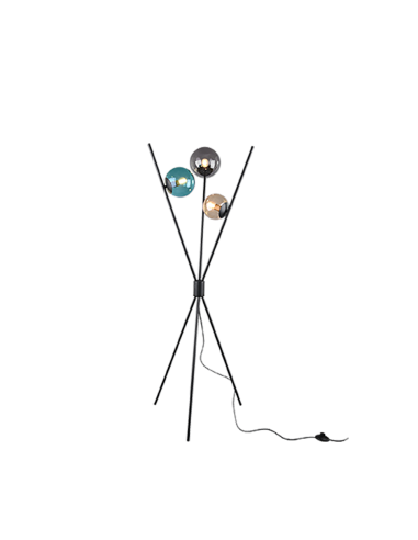 Candeeiro de pé LANCE preto Trio