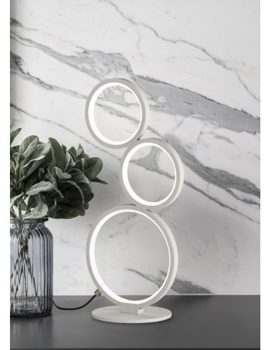 Candeeiro de mesa RONDO branco Trio