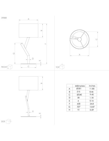 Candeeiro de mesa BALNARIO Eglo