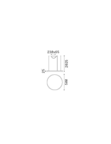 Suspensão ORACLE 50 Ideal lux Suspensão ORACLE 50 Ideal lux