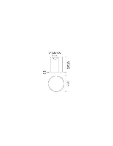 Suspensão ORACLE 90 Ideal lux Suspensão ORACLE 90 Ideal lux