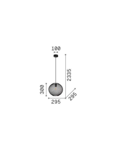 Suspensão NET d29  Ideal lux Suspensão NET d29  Ideal lux