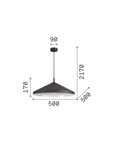 Suspensão YURTA SP1 D50 Ideal lux Suspensão YURTA SP1 D50 Ideal lux