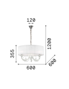 Suspensão SWAN SP3 Ideal lux 2
