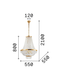 Lustre CAESAR SP12 Ideal lux 2
