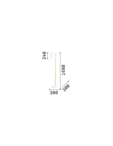 Candeeiro de pé AXEL Ideal lux Candeeiro de pé AXEL Ideal lux