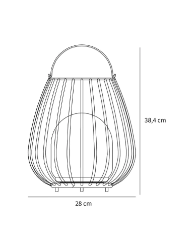 Candeeiro portátil a bateria JIM TO GO