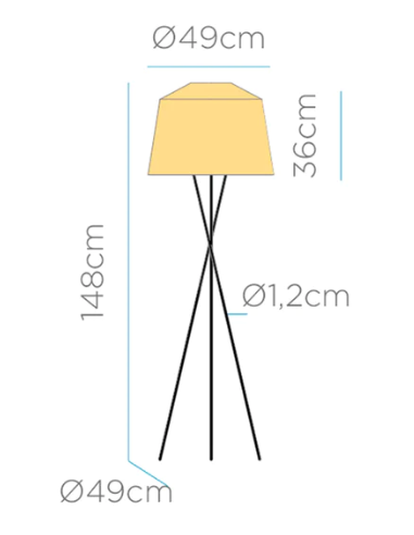 Candeeiro de pé AMALFI New Garden