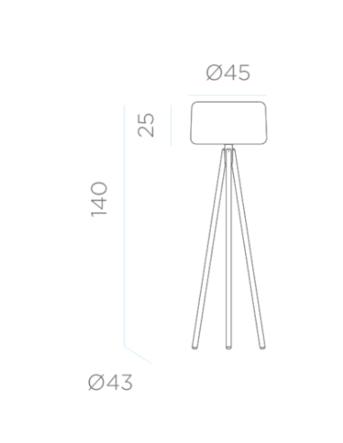 Candeeiro de pé CHLOE New Garden