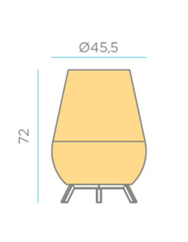 Candeeiro com bateria recarregável...