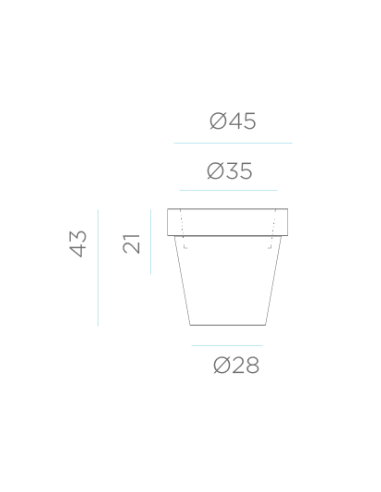 Vaso Luminoso MAGNOLIA New Garden