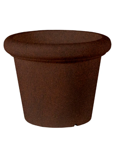 Vaso redondo ROSA 45 RÚSTICA