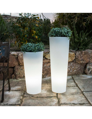 Vaso com luz recarregável com luz...
