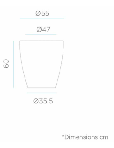 Vaso violeta com luz