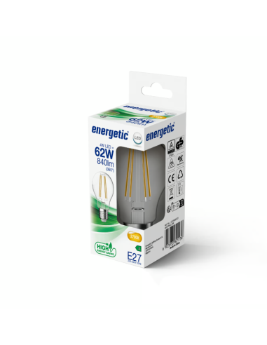 Lâmpada transparente de filamentos...