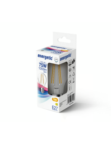 Lâmpada transparente de filamentos...