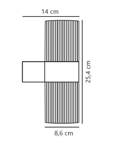 Aplique de parede para exterior Kyklop